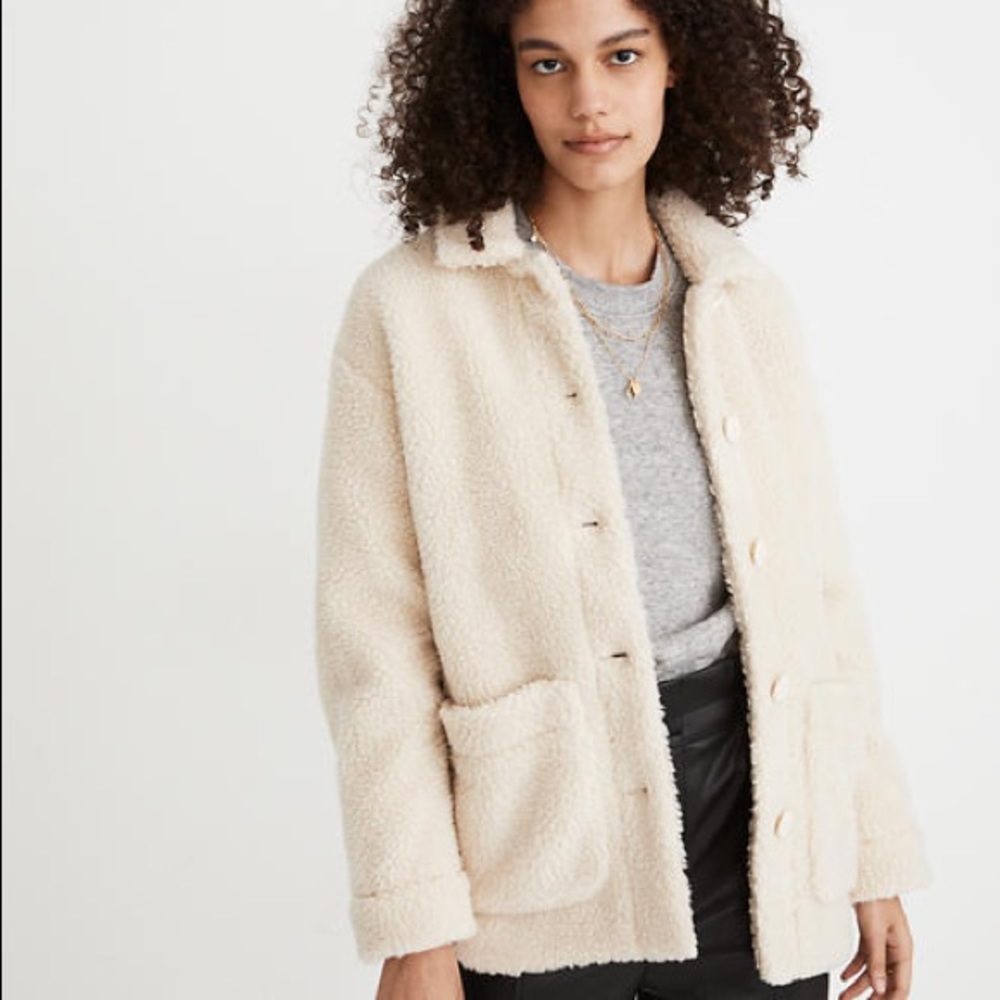 MADEWELL Sherpa Walton Shirt Jacket
